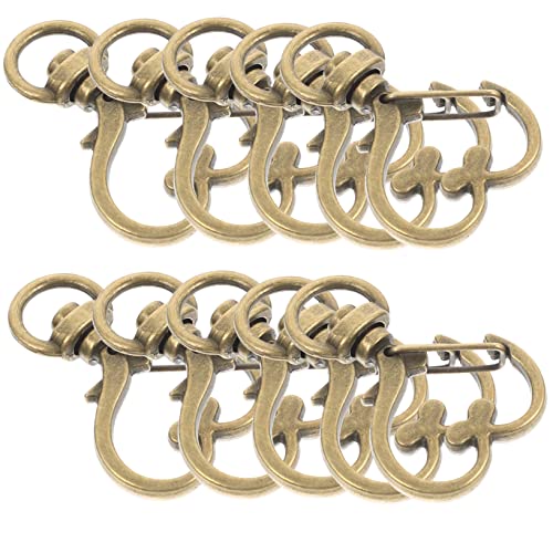 EXCEART 10pcs Schlüsselanhänger Snap Haken Swivel Karabinerverschluss Metall Verschluss Clips Für Schnallen EXCEART 10pcs Schlüsselanhänger Snap Haken Swivel Karabinerverschluss Metall Verschluss Clips Für Schnallen von EXCEART