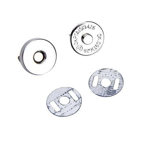 EXCEART 10stücke Runde Magnetknöpfe Messing Magnetverschlüsse Für Taschen Kleidung Und Bastelprojekte Nickelbeschichtet Installieren Silber EXCEART 10stücke Runde Magnetknöpfe Messing Magnetverschlüsse Für Taschen Kleidung Und Bastelprojekte Nickelbeschichtet Installieren Silber von EXCEART