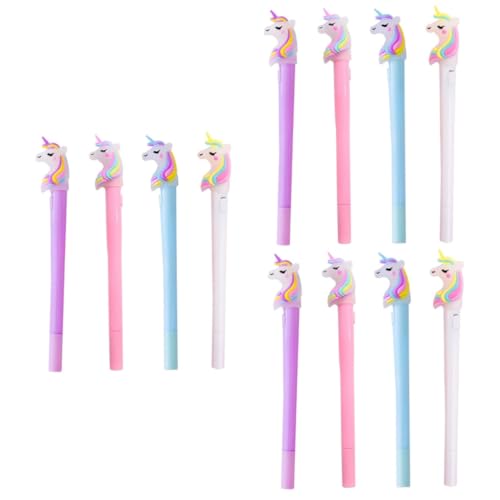 EXCEART 12 Stk Einhorn Lichtstift Kugelschreiber Einhorn geschenk einhorn Füller Stift mit Licht Kugelschreiber Textmarker Cartoon-Stift Gel Stift Schüttgut Flash-Stift Tinte Büro von EXCEART