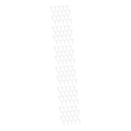 EXCEART 120 Stk Papierbrunnen hochzeitsdeko Konfetti-Kegel Hochzeitskegel Zubehör für Hochzeitsfeiern Papierkegel Blütenkegel Kegel aus Blumenpapier hohl Blütenblatt Weiß von EXCEART