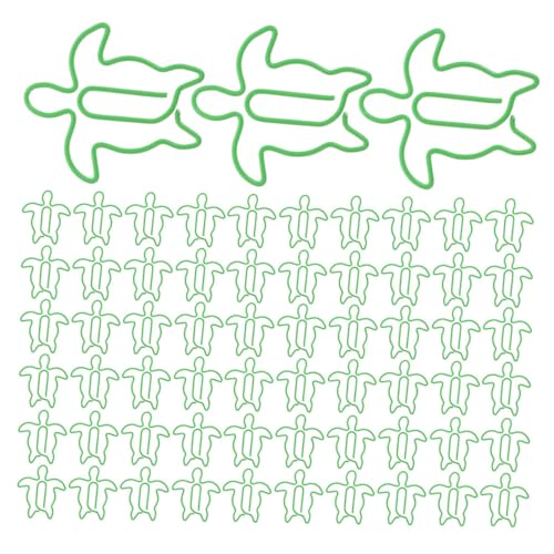 EXCEART 120 Stück Meeresschildkröten Büroklammern Metall Tierförmige Clips Verspieltes Design Dokumentenhalter Büro Schule Zubehör EXCEART 120 Stück Meeresschildkröten Büroklammern Metall Tierförmige Clips Verspieltes Design Dokumentenhalter Büro Schule Zubehör von EXCEART