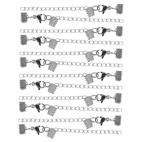 EXCEART 12Stücke Bandklemmen mit Karabinerverschlüssen für DIY Armbänder und Kordelzubehör Sichere Verbindung und Verstellbare Passform für Vielseitige Schmuckherstellung EXCEART 12Stücke Bandklemmen mit Karabinerverschlüssen für DIY Armbänder und Kordelzubehör Sichere Verbindung und Verstellbare Passform für Vielseitige Schmuckherstellung von EXCEART