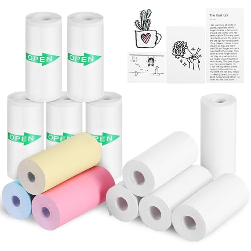 EXCEART 13Rollen Thermodruckerpapier Fotodruckpapier Selbstklebendes Thermopapier Druckbare Papierrollen für Thermodrucker Kompatibel mit Etikettendruckern EXCEART 13Rollen Thermodruckerpapier Fotodruckpapier Selbstklebendes Thermopapier Druckbare Papierrollen für Thermodrucker Kompatibel mit Etikettendruckern von EXCEART