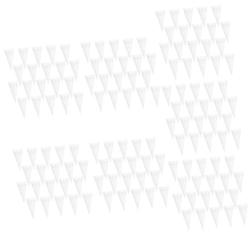EXCEART 140 Stk Papierbrunnen Hochzeit Blütenkonfetti Blütenkegel Kleine Blumenstrauß-papierkegel Konfetti- Aus Kraftpapier Konfetti-papierkegel Eisblumenhalter Hohl Weiß Blumenpapier von EXCEART