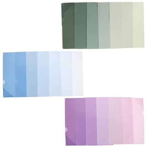 EXCEART 15 Stück Teiliges Bunte Kunststoff Ordner mit Verschluss Großer Stauraum Langlebig und Robust Attraktives Farbverlauf Design in Grün Vielseitig für Büro Schule Zuhause EXCEART 15 Stück Teiliges Bunte Kunststoff Ordner mit Verschluss Großer Stauraum Langlebig und Robust Attraktives Farbverlauf Design in Grün Vielseitig für Büro Schule Zuhause von EXCEART