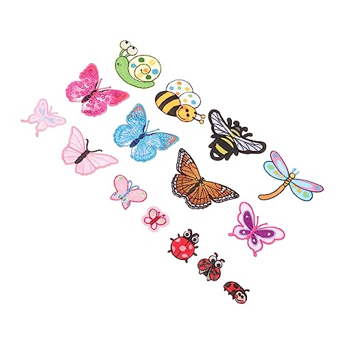 EXCEART 15Stücke Teiliges DIY Bügel Patches Schmetterling und Insekten Applikationen für Kleidung Taschen Jeans Rucksäcke Langlebig und Vielseitig Einsetzbar EXCEART 15Stücke Teiliges DIY Bügel Patches Schmetterling und Insekten Applikationen für Kleidung Taschen Jeans Rucksäcke Langlebig und Vielseitig Einsetzbar von EXCEART