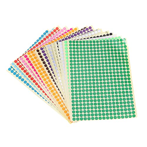 EXCEART 16 Stück Bunte Packung Farbcodierte Punktaufkleber Selbstklebende Runde Labels für Büro Schule Kalender und Organisation für Beschriftungen und Preisgestaltung EXCEART 16 Stück Bunte Packung Farbcodierte Punktaufkleber Selbstklebende Runde Labels für Büro Schule Kalender und Organisation für Beschriftungen und Preisgestaltung von EXCEART