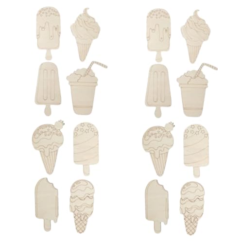 EXCEART 16 Stück Teiliges Unbemalter Holz Eiscreme Dekorationen Natürliche Holzstücke DIY Sommerspaß für Malprojekte Bastelaktivitäten Partydeko EXCEART 16 Stück Teiliges Unbemalter Holz Eiscreme Dekorationen Natürliche Holzstücke DIY Sommerspaß für Malprojekte Bastelaktivitäten Partydeko von EXCEART