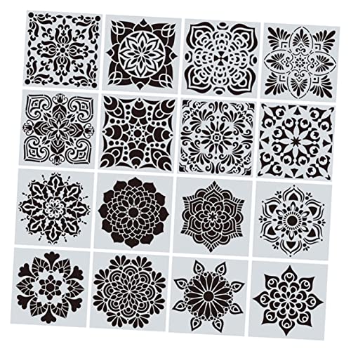 EXCEART 16 Stück Zeichnungsvorlage Lineal Mandala-schablonen Boden Für Wand Groß Wände Fliesen Sprühen Malerei Mehrere Handwerk Herstellung Zeichnungen Das Haustier EXCEART 16 Stück Zeichnungsvorlage Lineal Mandala-schablonen Boden Für Wand Groß Wände Fliesen Sprühen Malerei Mehrere Handwerk Herstellung Zeichnungen Das Haustier von EXCEART
