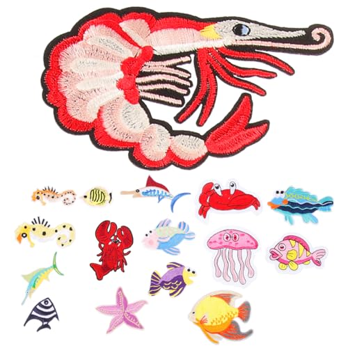 EXCEART 16Stücke Stickpatches Aufnäher zum Aufbügeln für Kleidung Jeans Taschen Accessoires DIY Kleidungszubehör zur Dekoration und Reparatur von Textilien EXCEART 16Stücke Stickpatches Aufnäher zum Aufbügeln für Kleidung Jeans Taschen Accessoires DIY Kleidungszubehör zur Dekoration und Reparatur von Textilien von EXCEART
