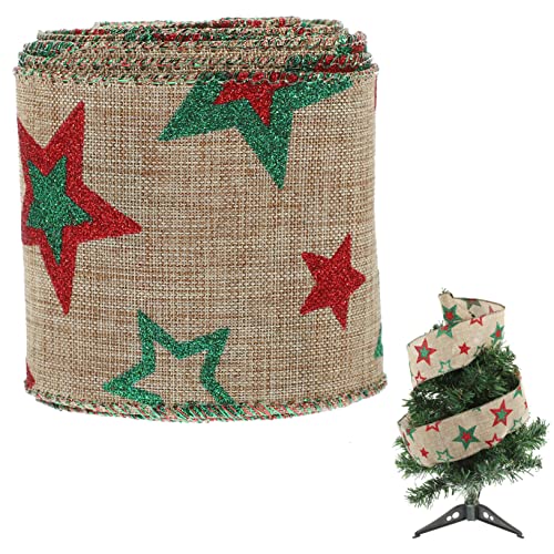 EXCEART 1Rolle Weihnachtsband Dekorationsband Für Geschenkverpackungen Kunsthandwerk Und Wohnaccessoires Für Feiertagsfeiern Und Projekte von EXCEART