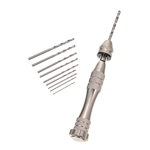 EXCEART 1Satz Manuelles Bohrwerkzeug Aluminiumlegierung Handbohrer für Walnusskern Bearbeitung DIY Bohrern Langlebig und Benutzerfreundlich von EXCEART