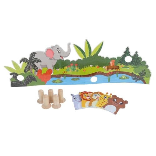 EXCEART 1Satz Tierische Fingerpuppen Filz Weiche Mini Puppen für Familienspiele und Geschichten Fördert Koordination und Interaktion Teiliges von EXCEART