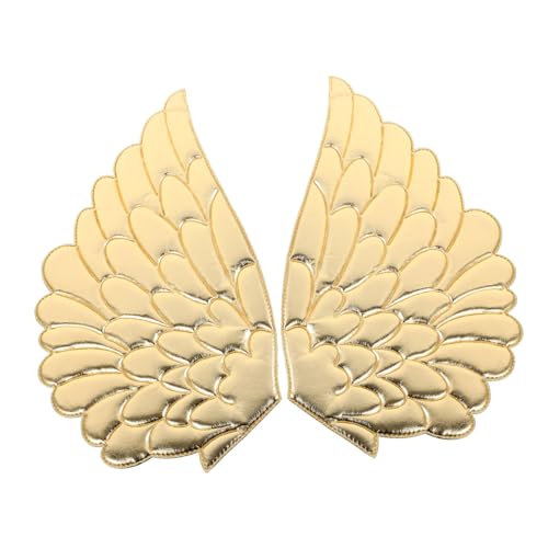 EXCEART 2 Paare Angel Wings Patch Applikationen mit Engelsflügeln Engelsflügel-Verzierung Jacken gestickter Aufnäher Bügelapplikation Patch Taschen Bügelbild Stoff Golden EXCEART 2 Paare Angel Wings Patch Applikationen mit Engelsflügeln Engelsflügel-Verzierung Jacken gestickter Aufnäher Bügelapplikation Patch Taschen Bügelbild Stoff Golden von EXCEART