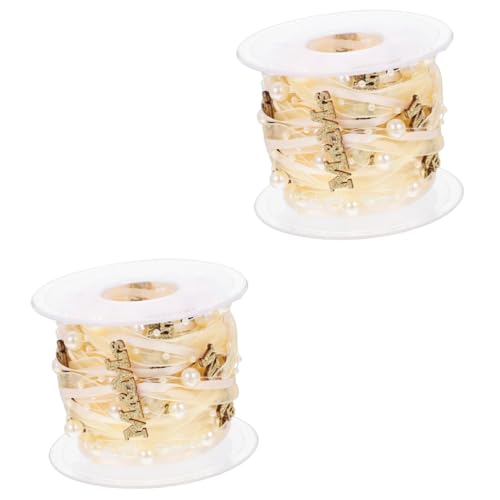 EXCEART 2 Rollen Hochzeitsdekorationsband Wickelband Dekorationen Bänder Für Handwerk Burgund Dusche Satinbänder Herstellung Bogen Samtband Dekorativ Groß Braut- Schleife Polyester Golden EXCEART 2 Rollen Hochzeitsdekorationsband Wickelband Dekorationen Bänder Für Handwerk Burgund Dusche Satinbänder Herstellung Bogen Samtband Dekorativ Groß Braut- Schleife Polyester Golden von EXCEART