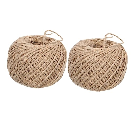 EXCEART 2 Rollen Krawattenseil der Lebensmittelqualität Kunst Jute schnüre Jutegarn Wickelseile dekoratives Seil Juteseil Bastelseil Verpackungsseile für Geburtstagstorten Hanfseil EXCEART 2 Rollen Krawattenseil der Lebensmittelqualität Kunst Jute schnüre Jutegarn Wickelseile dekoratives Seil Juteseil Bastelseil Verpackungsseile für Geburtstagstorten Hanfseil von EXCEART