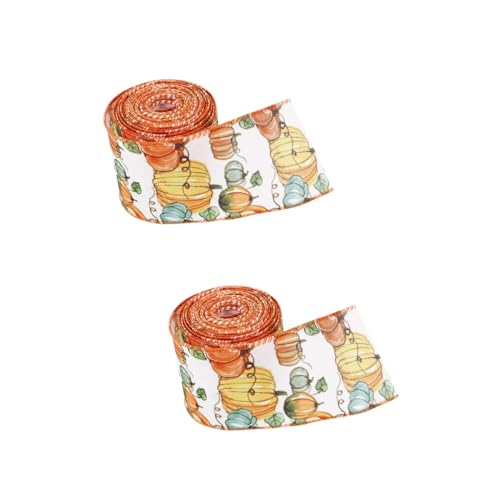 EXCEART 2 Rollen Kürbisband orangefarbenes Band Basteln Erntedankfest-Band Schleife fallen geschenkverpackung geschenkband Bastelbänder zum Einwickeln Erntezeitband für Kränze Stoff EXCEART 2 Rollen Kürbisband orangefarbenes Band Basteln Erntedankfest-Band Schleife fallen geschenkverpackung geschenkband Bastelbänder zum Einwickeln Erntezeitband für Kränze Stoff von EXCEART