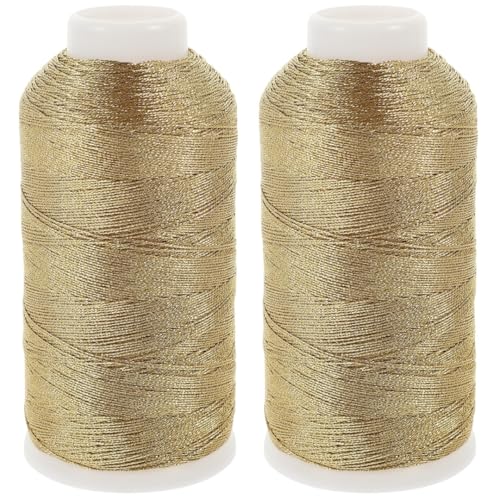 EXCEART 2 Rollen geflochtener Draht, Häkelgarn, Schmuck, bunt, metallisches Stickgarn, Oropelgarn, Satin-Kordel, gewachste Baumwollschnur, DIY EXCEART 2 Rollen geflochtener Draht, Häkelgarn, Schmuck, bunt, metallisches Stickgarn, Oropelgarn, Satin-Kordel, gewachste Baumwollschnur, DIY von EXCEART