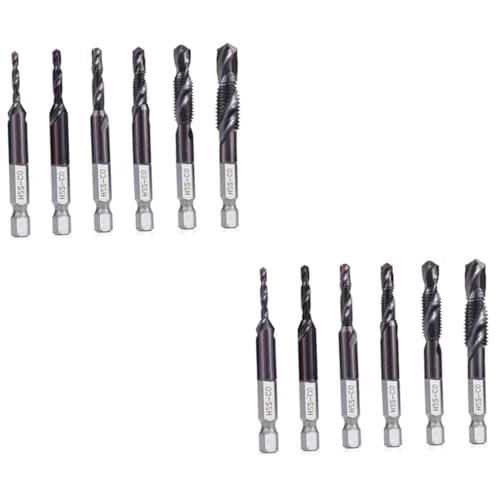 EXCEART 2 Sätze Elektrischer Bohrer Beschichtet Beton Schwarz Schaft Bohrerzubehör Langweilig Spiralbohrer Black 6 Stücke * 2 EXCEART 2 Sätze Elektrischer Bohrer Beschichtet Beton Schwarz Schaft Bohrerzubehör Langweilig Spiralbohrer Black 6 Stücke * 2 von EXCEART