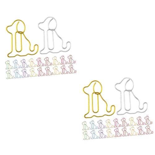 EXCEART 2 Sätze Hunde-büroklammer Gesteckt Unterlagen Papierklammern Bulldogge Büroklammern Mini-beutelverschließer Pavillon Papierclips Befestigungsclips Für Dokumente Metall 30 Stück * 2 EXCEART 2 Sätze Hunde-büroklammer Gesteckt Unterlagen Papierklammern Bulldogge Büroklammern Mini-beutelverschließer Pavillon Papierclips Befestigungsclips Für Dokumente Metall 30 Stück * 2 von EXCEART