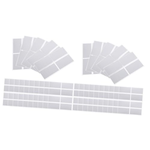 EXCEART 2 Sätze Rubbelkarten-aufkleber Farbig Kratzen Vinyl Größe Aufkleber Etikett Rubbellose Kratzkarte Aufkleber Zum Abrubbeln Selber Machen Spiel-requisiten Papier Silver 50 Stück * 2 von EXCEART