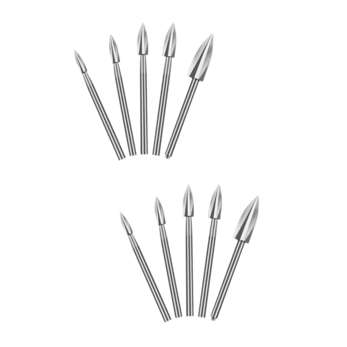 EXCEART 2 Sätze Steinbohrer Zubehör Für Die Holzbearbeitung Selber Machen Bohrer Für Die Holzbearbeitung Schnitzwerkzeuge Schnitzel-kit Drill -kit Bausatz Silber Weißer Stahl 5 Stück * 2 EXCEART 2 Sätze Steinbohrer Zubehör Für Die Holzbearbeitung Selber Machen Bohrer Für Die Holzbearbeitung Schnitzwerkzeuge Schnitzel-kit Drill -kit Bausatz Silber Weißer Stahl 5 Stück * 2 von EXCEART