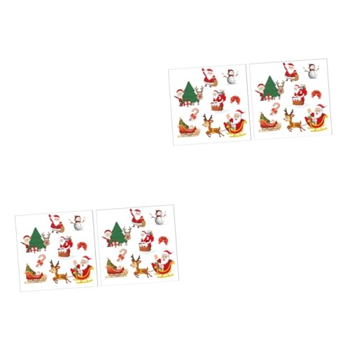 EXCEART 2 Sätze Sublimationsaufkleber Weihnachtspatch Für Kleid Weihnachtsaufkleber Igelkostümkinder Fashing Costume Bügeleisen Aufnäher Für Tasche Flicken Aufbügeln 2 Blätter * 2 von EXCEART