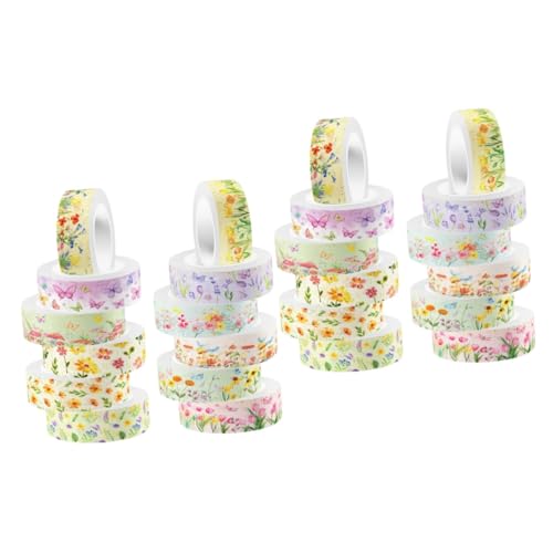 EXCEART 2 Sätze Transparentes Washi-tape Dekorative Klebebänder Scrapbook-klebebänder Selber Machen Sammelklebeband Notizbuch Diy Washi Tape Aufkleber 12 Rollen * 2 von EXCEART