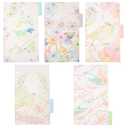 EXCEART 2 Sets A6 Papierordner-Trennblätter mit 6 Ringen, bunt, Papier-Trenner, Index-Seitenringe für Notizbuch, Notizblock, Handbuch EXCEART 2 Sets A6 Papierordner-Trennblätter mit 6 Ringen, bunt, Papier-Trenner, Index-Seitenringe für Notizbuch, Notizblock, Handbuch von EXCEART
