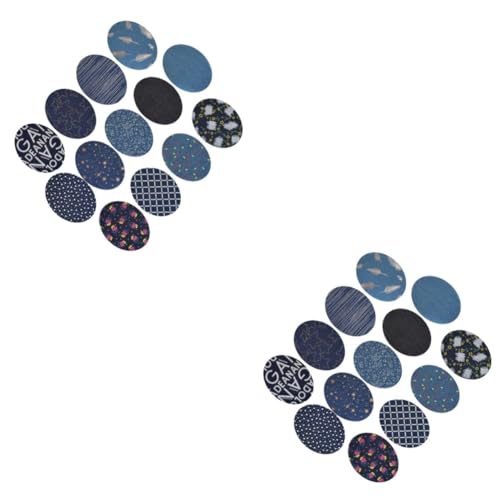 EXCEART 2 Sets Jeans-reparaturset Jeans-flicken Ohne Nähen Applikationsflicken Aus Baumwollmaterial Für Kleidung Modische Jeans-flicken 13 Stück X 2 EXCEART 2 Sets Jeans-reparaturset Jeans-flicken Ohne Nähen Applikationsflicken Aus Baumwollmaterial Für Kleidung Modische Jeans-flicken 13 Stück X 2 von EXCEART