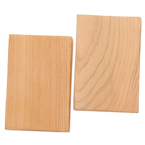 EXCEART 2 Stück Holzblock holzstücke holzbrikett Holzdekoration woodcarver Holzhausdekoration malen Malerei Jumbo Auflistung Planke basteln bastelset Holzhandwerk Holzausschnitt Hölzern von EXCEART