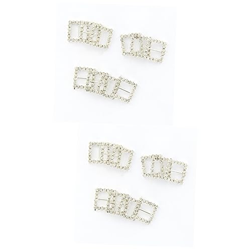 EXCEART 20 Stk Schnalle Aus Strassband Schieber Mit Bandschnalle Bandschieber Quadratische Schnalle Strasssteine Klauenkette EXCEART 20 Stk Schnalle Aus Strassband Schieber Mit Bandschnalle Bandschieber Quadratische Schnalle Strasssteine Klauenkette von EXCEART