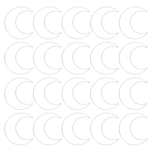 EXCEART 20 Stück Mond-Traumfänger-Eisenrahmen, 100 mm, mondförmige Makramee-Ringe zum Basteln von Hochzeitskränzen, zum Basteln von Traumfängern EXCEART 20 Stück Mond-Traumfänger-Eisenrahmen, 100 mm, mondförmige Makramee-Ringe zum Basteln von Hochzeitskränzen, zum Basteln von Traumfängern von EXCEART
