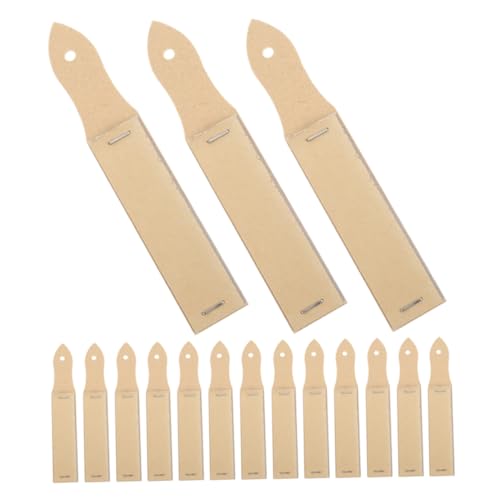 EXCEART 20 Stück Sandbrett Werkzeuge Für Teenager-künstler Skizzenschärfer Für Anfänger Für Pastellstifte Farbige Bleistiftpastellstangen Tragbarer Bleistiftspitzer Papier Beige von EXCEART