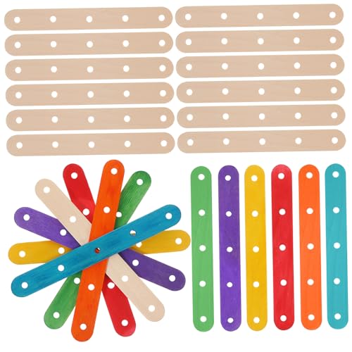 EXCEART 200 Stk. Teiliges Bunte Holz Eisstiele mit Löchern Popsicle Sticks aus Naturholz und Pastellfarben Vielseitig zum Basteln DIY Handwerk Partydekoration und Gruppenprojekte EXCEART 200 Stk. Teiliges Bunte Holz Eisstiele mit Löchern Popsicle Sticks aus Naturholz und Pastellfarben Vielseitig zum Basteln DIY Handwerk Partydekoration und Gruppenprojekte von EXCEART
