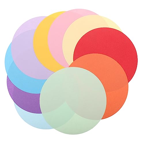 EXCEART 200 Stück Bunte Papierblumenkugeln origami papier selber machen Farben bunte faltpapiere buntes Papier Kreise kraftpapier papierschere Teenager bastelt Papier DIY Bastelpapier von EXCEART