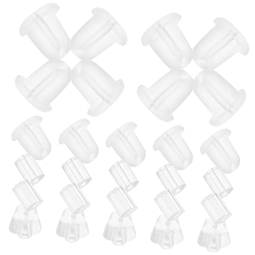 EXCEART 2000Stücke Hypoallergene Silikon Ohrringrücken Antirutsch Ohrring Sicherheitsrücken Für Ohrstecker Für DIY Schmuckprojekte Und Bastelarbeiten von EXCEART
