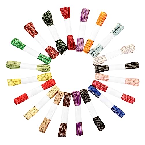 EXCEART 20Rollen Geschenkband Farben À DIY Bastelmaterial Für Geschenkverpackungen Zubehör Für Feste Und Dekorationen Strapazierfähig Und Langlebig von EXCEART