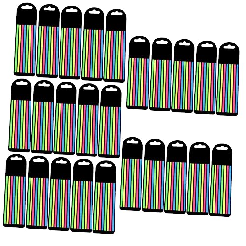 EXCEART 25 Sätze Dünne fluoreszierende Haftnotizen Seitenmarkierungen, klebrige Registerkarten Klebestreifen für Bücher Punkt büroartikel büromaterial lesezeichen Registerkarte Notebook von EXCEART