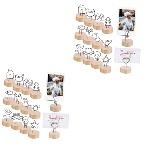 EXCEART 26 Stück Holz Bilderhalter Teilig mit Clips Robuste Platzkartenhalter für Hochzeit Party Veranstaltungen Vintage Holz Memo Ständer für Fotos Karten Notizen EXCEART 26 Stück Holz Bilderhalter Teilig mit Clips Robuste Platzkartenhalter für Hochzeit Party Veranstaltungen Vintage Holz Memo Ständer für Fotos Karten Notizen von EXCEART