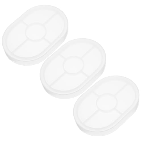 EXCEART 3 Ovale Silikon-untersetzerformen: Gießform Für Tabletts Epoxidharz, Silikon – Geeignet Für Die Herstellung Von Kerzen- Und Schmucktabletts, Schmucktellern, Tassen Und EXCEART 3 Ovale Silikon-untersetzerformen: Gießform Für Tabletts Epoxidharz, Silikon – Geeignet Für Die Herstellung Von Kerzen- Und Schmucktabletts, Schmucktellern, Tassen Und von EXCEART