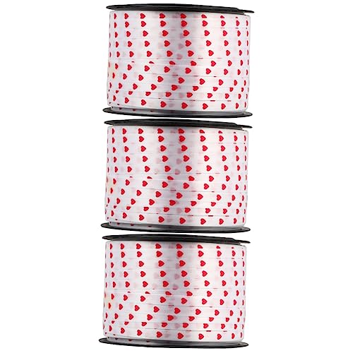 EXCEART 3 Rollen Liebesband Hochzeit Geschenkband Geschenkbänder Gekräuseltes Herz Ballonband Herz-Geschenkband Valentinstag Dekoration Stoff Kräuselband Gepunktet EXCEART 3 Rollen Liebesband Hochzeit Geschenkband Geschenkbänder Gekräuseltes Herz Ballonband Herz-Geschenkband Valentinstag Dekoration Stoff Kräuselband Gepunktet von EXCEART