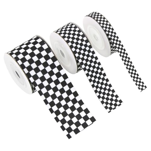 EXCEART 3 Rollen Schwarz -weiß -plaidband Schwarzes Weißes Band Geschenkband Streifenband Kariertes Band Kariert Karierter Stoff Elegantes Bastelsband Wickelband Geschenkband Polyester EXCEART 3 Rollen Schwarz -weiß -plaidband Schwarzes Weißes Band Geschenkband Streifenband Kariertes Band Kariert Karierter Stoff Elegantes Bastelsband Wickelband Geschenkband Polyester von EXCEART