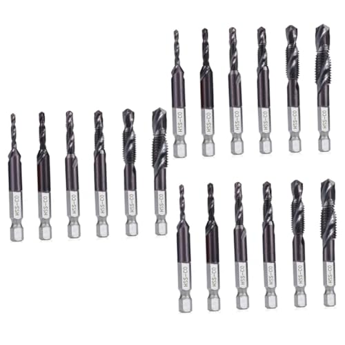 EXCEART 3 Sätze Elektrischer Bohrer Schwarz Beschichtet Schaft Beton Langweilig Bohrerzubehör Spiralbohrer Black 6 Stücke * 3 von EXCEART