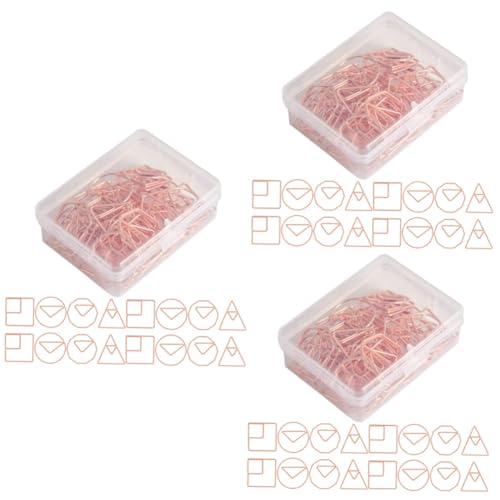EXCEART 3 Sätze Geformte Büroklammer Goldene Büroklammern Schul- Und Bürobedarf Kreative Büroklammern Papierclips Stationäre Das Büro Miniclips Rose Gold Eisen 60 Stück * 3 EXCEART 3 Sätze Geformte Büroklammer Goldene Büroklammern Schul- Und Bürobedarf Kreative Büroklammern Papierclips Stationäre Das Büro Miniclips Rose Gold Eisen 60 Stück * 3 von EXCEART