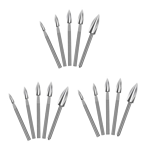 EXCEART 3 Sätze Gravierbohrer Holzbearbeitung Handwerkstools Drill -kit Bausatz Schnitzel-kit Werkzeug Holzgravurbohrer Holzschnitzbohrer Bohrhammer Weißer Stahl Silber 5 Stück * 3 EXCEART 3 Sätze Gravierbohrer Holzbearbeitung Handwerkstools Drill -kit Bausatz Schnitzel-kit Werkzeug Holzgravurbohrer Holzschnitzbohrer Bohrhammer Weißer Stahl Silber 5 Stück * 3 von EXCEART