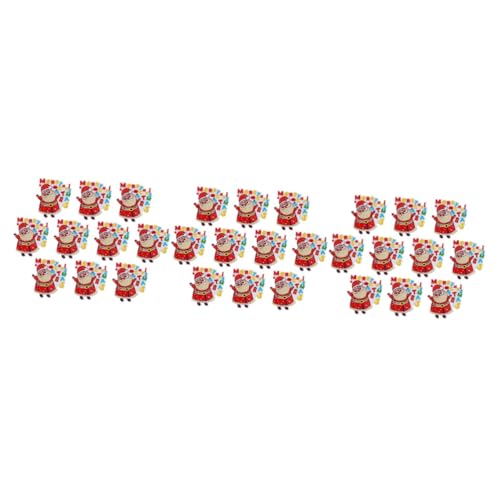 EXCEART 3 Sätze Stickereiflecken Weihnachten Weihnachtsdekorationen Aus Geformt Stichworte Lochreparaturaufkleber Diy Kleidung Dekoration Weihnachtspatch-aufkleber Stoff 10 Stück * 3 von EXCEART