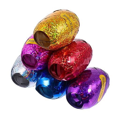 EXCEART 3 Sets Fußballband Party Dekorationszubehör Blaues Bastelband Für Partys Rotes Band Rugby Kräuselband Bänder Hochzeitsband Satinband Happy Decor Band Kunststoff von EXCEART