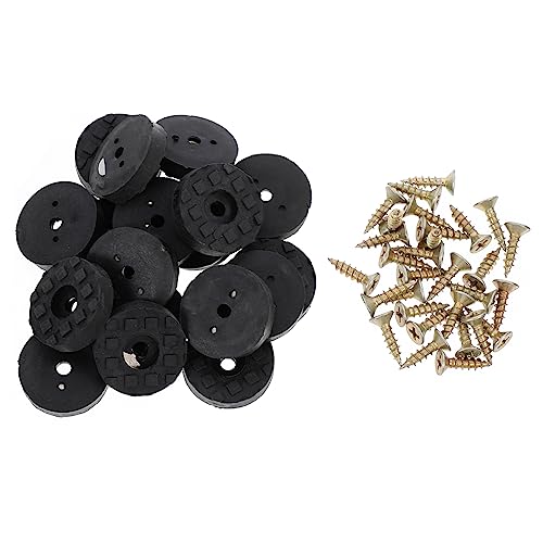 EXCEART 30 Sets Erhöhungspads Für Möbel rutschfeste Möbelbeine Möbelfilzpads Filz Möbelpads Füße rutschfeste Möbelgreifer Heber Betterhöhungen Fußmatten Kunststoff Schwarz von EXCEART