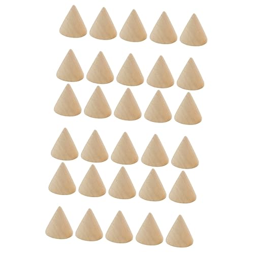 EXCEART 30 Stk Desktop-monitor Holzkegel Basteln Mini-weihnachtsbaum Holzkegel Ornament Handgefertigte Ringe Weihnachtsdekorationen Holzringe Zum Basteln Holzperlen Zubehör Konisch Hölzern EXCEART 30 Stk Desktop-monitor Holzkegel Basteln Mini-weihnachtsbaum Holzkegel Ornament Handgefertigte Ringe Weihnachtsdekorationen Holzringe Zum Basteln Holzperlen Zubehör Konisch Hölzern von EXCEART
